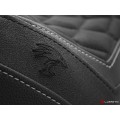 LUIMOTO (Hex-Diamond) Rider Seat Cover for the HARLEY DAVIDSON SPORTSTER IRON 883 (2016+)